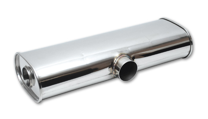 Vibrant STREETPOWER Muffler 3.5 Inch Side Inlet x 3 Inch Outlets - Click Image to Close
