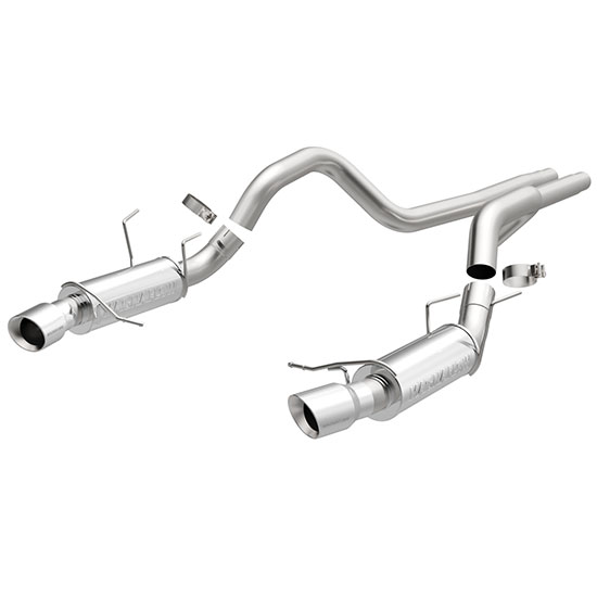 BBK Ford Mustang Shorty Unequal-Length Headers - Silver Ceramic - Click Image to Close
