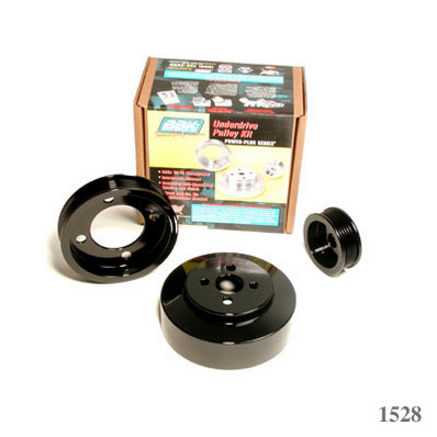 BBK 94-95 Ford Mustang 5.0L 3 PC Underdrive Pulley Kit - Click Image to Close