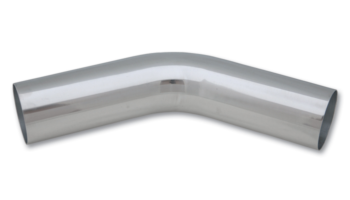Vibrant 1.75 Inch O.D. Aluminum 45 Degree Bend - Polished - Click Image to Close
