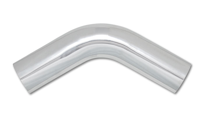 Vibrant 2.25 Inch O.D. Aluminum 60 Degree Bend - Polsihed