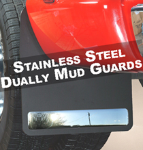Husky 54001 Stainless Mud Guards - Black - Click Image to Close