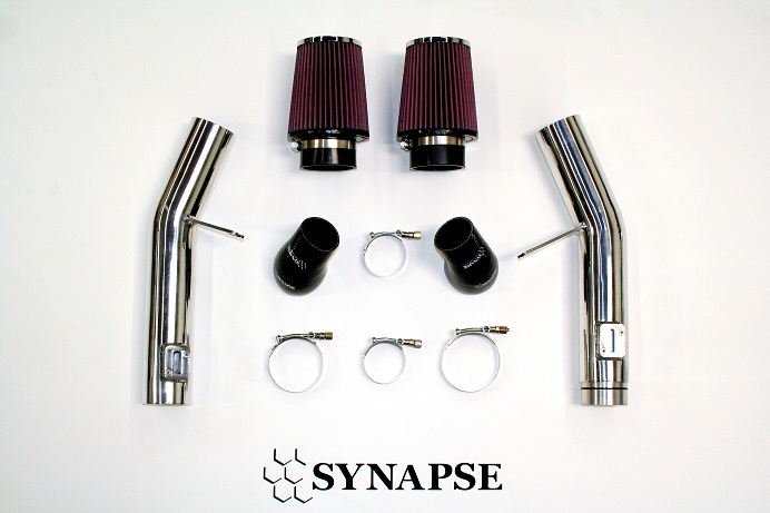 Synapse Nissan GTR R35 Cold-Air Intake Kit - Polished Aluminum