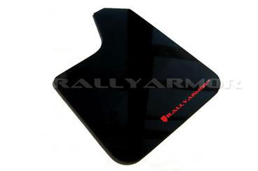 Rally Armor Universal fitment Urethane Blk Mud Flap w/ Red Logo