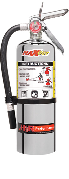H3R Performance MX500C Chrome Dry Chemical Fire Extinguisher - Click Image to Close