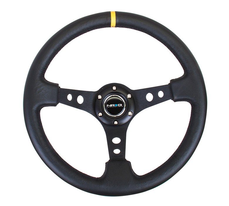 NRG ST-006BK-Y Sport Steering Wheel (3\