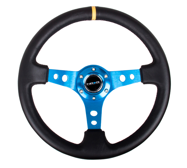 NRG ST-006BL-Y Sport Steering Wheel (3\
