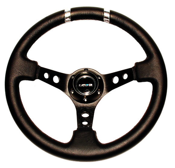 NRG ST-016R-BKS Sport Steering Wheel (3