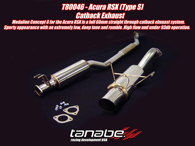 Tanabe Concept G Cat Back Exhaust for 02-06 Acura RSX Type S - Click Image to Close