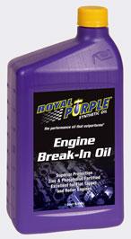 Royal Purple Break-In Oil - 12 Quart Case - Click Image to Close