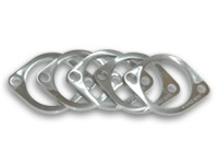Vibrant 2-Bolt T304 Stainless Steel Exhaust Flanges (4" I.D.) - Click Image to Close