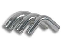 Vibrant 3" O.D. Aluminum 90 Degree Bend – Polished - Click Image to Close