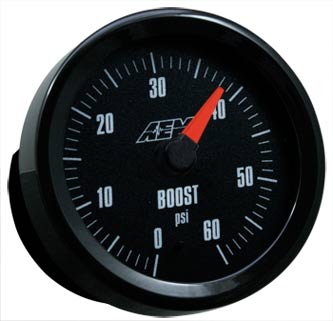 AEM Boost Gauge 0 to 60PSI with Analog Face