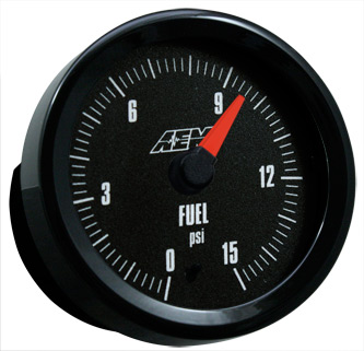AEM Fuel Pressure Gauge 0-15PSI with Analog Face