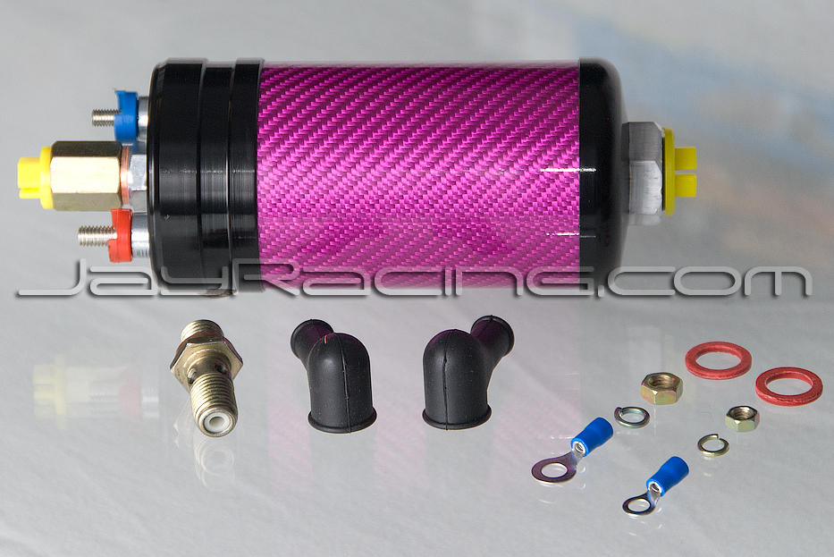 Jay Racing Pro Series Carbon 044 Fuel Pump Pink/Black - Click Image to Close