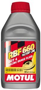 Motul RBF660 "DOT4" 100% Synthetic Brake Fluid (12) 1/2L Bottles