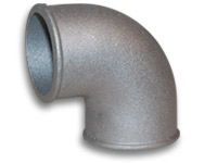 Vibrant 2" O.D. Cast Aluminum Elbow (90 degree, Tight Radius) - Click Image to Close