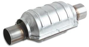 Vibrant Oval Ceramic Core Catalytic Converter 2.25" inlet/outlet - Click Image to Close
