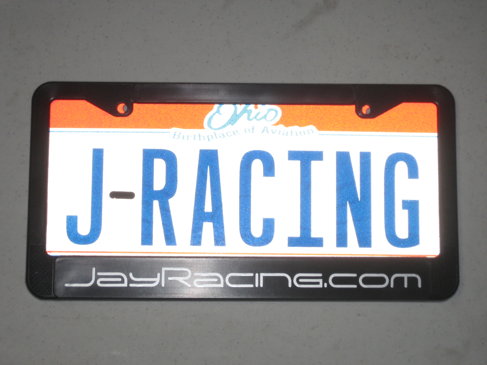 Jay Racing License Plate Frame - Click Image to Close