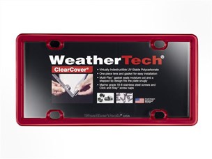 Weathertech 8ALPCC1 License Plate Frame Universal Red - Click Image to Close