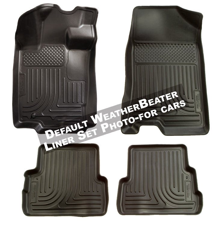 Husky 98111 Front and 2ND Seat Floor Liners - Black