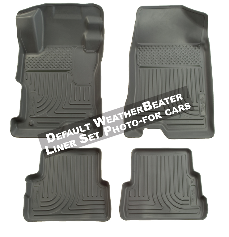 Husky 98112 Front and 2ND Seat Floor Liners - Grey