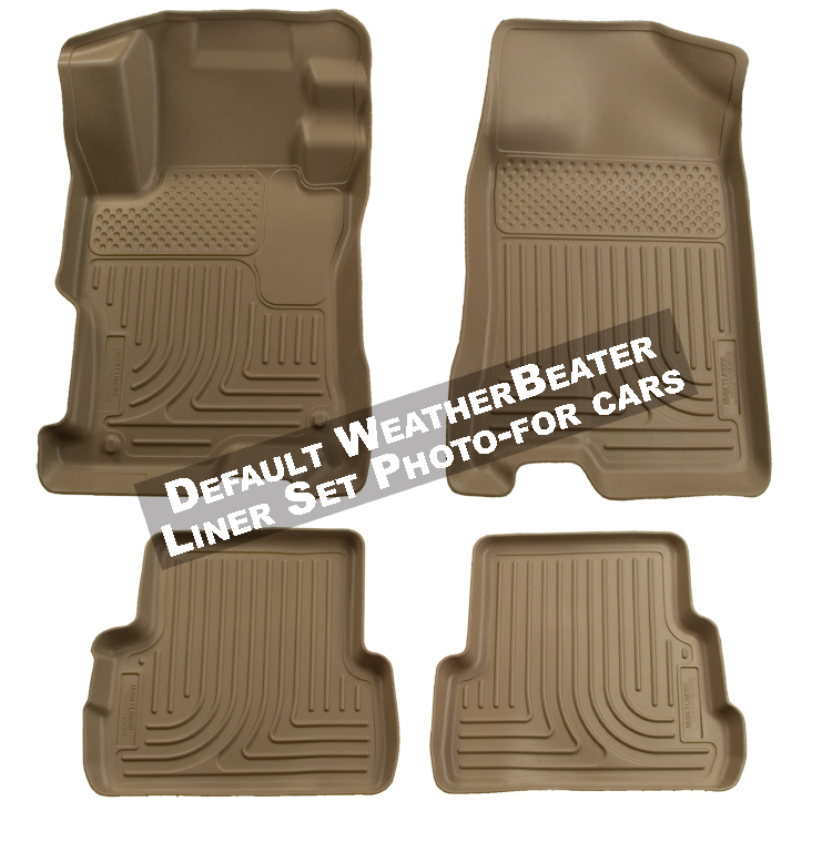 Husky 98113 Front and 2ND Seat Floor Liners - Tan