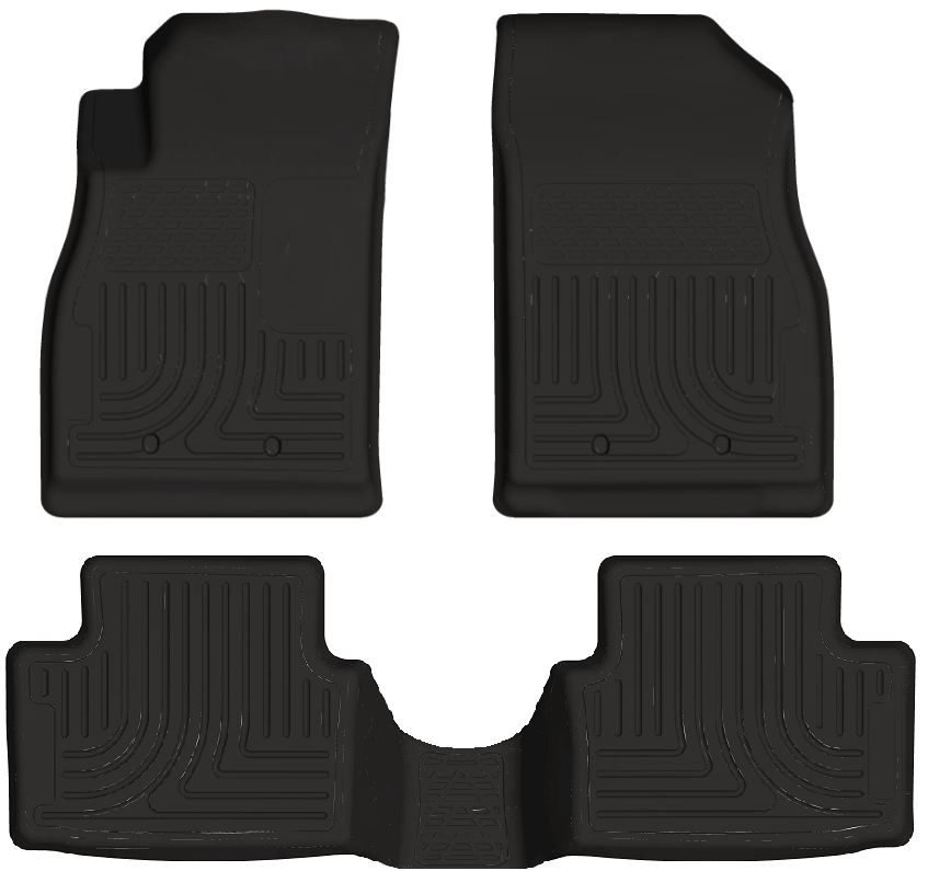 Husky 98171 Front and 2ND Seat Floor Liners - Black