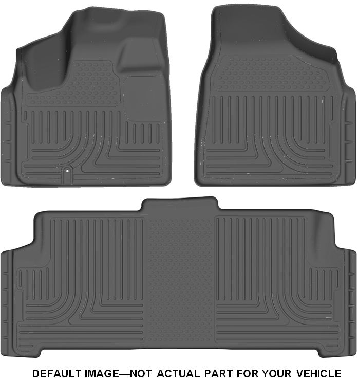 Husky 98402 Front and 2ND Seat Floor Liners - Grey