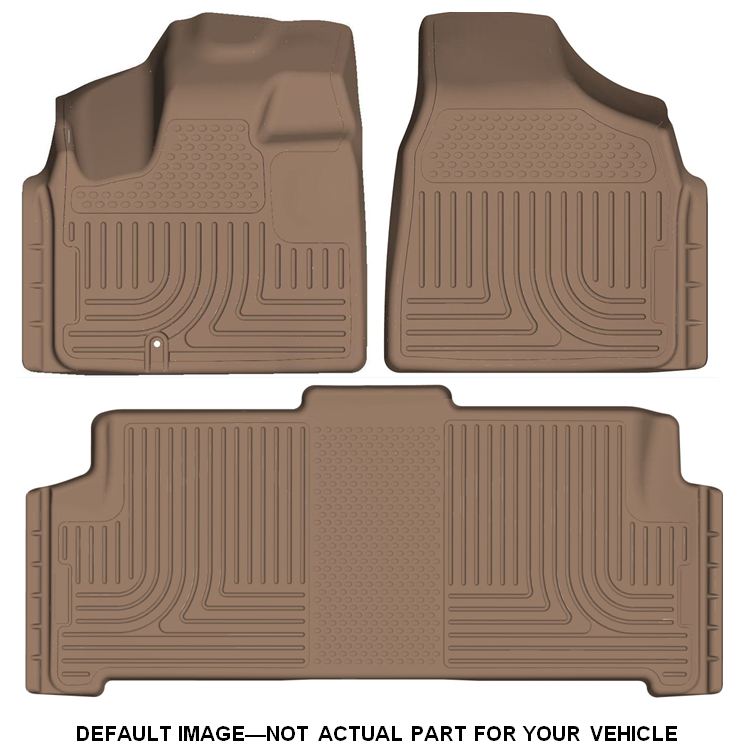 Husky 98403 Front and 2ND Seat Floor Liners - Tan