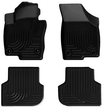 Husky 98831 Front and 2ND Seat Floor Liners - Black