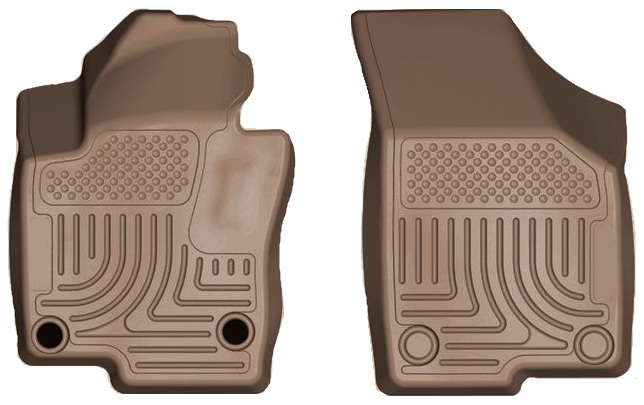 Husky 98833 Front and 2ND Seat Floor Liners - Tan