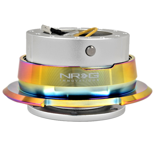 NRG SRK-280S-MC Quick Release-Silver Black Body/Neo-Chrome Ring